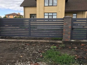 Забор жалюзи 72 метра фото в Некрасовском