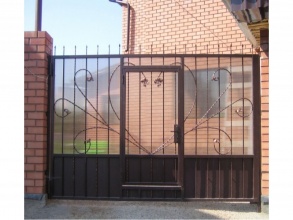 Кованые заборы с поликарбонатом 80 метров фото в Некрасовском