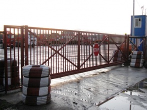 Решетчатые ворота откатные - пример 12 фото в Некрасовском